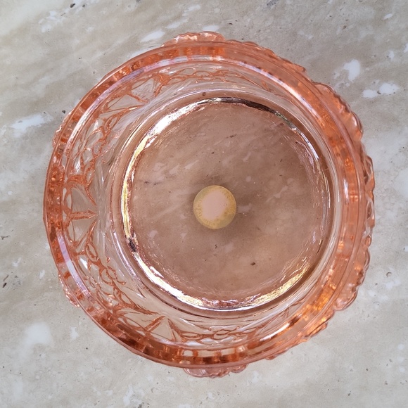 Vintage Handmade Ingrid Malachite crystal trinket box with lid - Picture 3 of 9